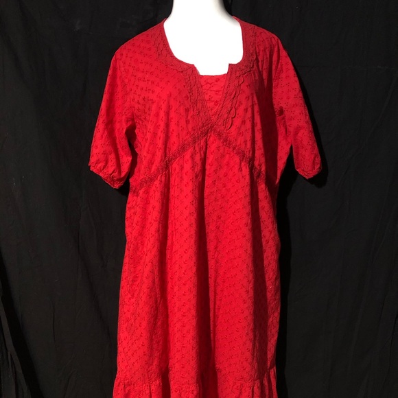 Ulla Popken beautiful red dress size 20/22 - Picture 1 of 9